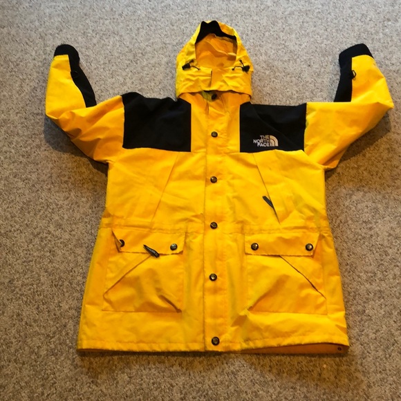 north face gore tex yellow